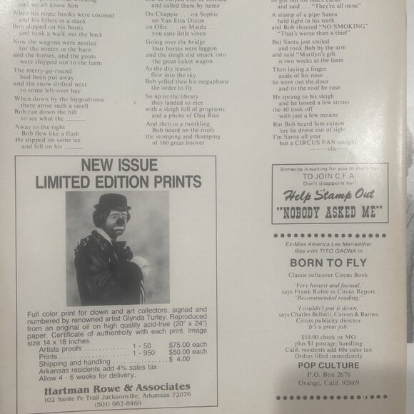 Circus-White Tops Circus Magazine; Jan.-Feb. 1985; Vol. 58–#1; 1985 Pasadena CA. - Picture 2 of 9